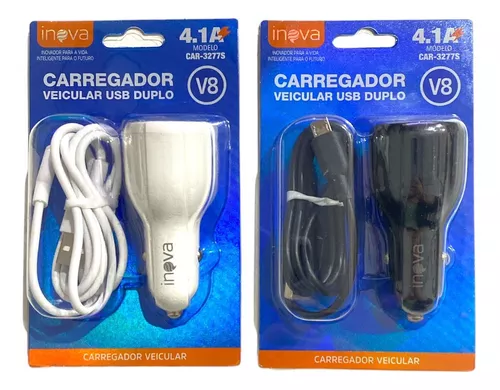 Carregador Automotivo Usb 2.1a 2+usb